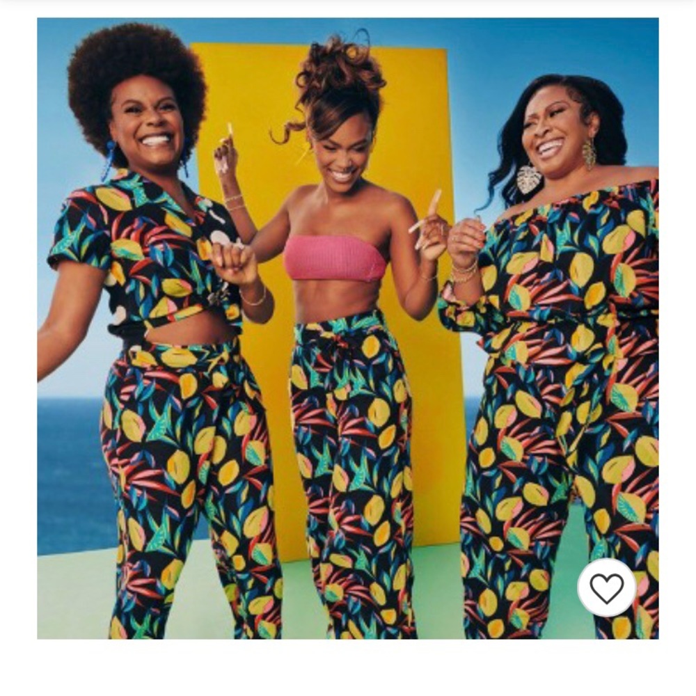 Lemon Print Bardot Top